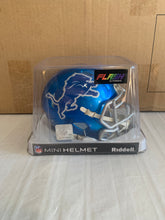 Load image into Gallery viewer, Detroit Lions NFL Riddell Blue Replica Mini Helmet Flash Alternate - Casey's Sports Store