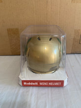 Load image into Gallery viewer, Notre Dame Fighting Irish NCAA Riddell Speed Gold Shamrock Alternate Mini Helmet - Casey's Sports Store