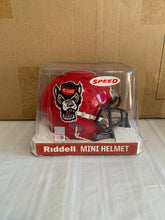 Load image into Gallery viewer, NC State Wolfpack NCAA Riddell Speed Red Mini Helmet - Casey's Sports Store