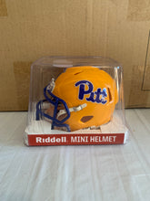 Load image into Gallery viewer, Pitt Panthers NCAA Riddell Speed Yellow Mini Helmet - Casey's Sports Store