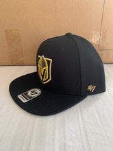 Load image into Gallery viewer, Las Vegas Golden Knights NHL '47 Brand Black Adjustable Captain Snapback Hat - Casey's Sports Store