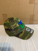 Load image into Gallery viewer, Hartford Whalers NHL '47 Brand Throwback Camo Clean Up Adjustable Hat - Casey's Sports Store