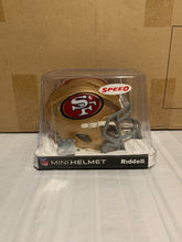 Load image into Gallery viewer, San Francisco 49ers NFL Riddell Speed Gold Mini Helmet - Casey's Sports Store
