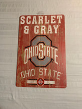 Load image into Gallery viewer, Ohio State Buckeyes NCAA 17" x 11" Wood Decorative Indoor Sign Wincraft - Casey's Sports Store