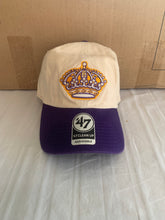 Load image into Gallery viewer, Los Angeles Kings NHL '47 Brand Throwback Clean Up Tan Two Tone Adjustable Hat - Casey's Sports Store