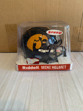 Load image into Gallery viewer, Iowa Hawkeyes NCAA Riddell Speed Black Mini Helmet - Casey's Sports Store