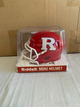 Load image into Gallery viewer, Rutgers Scarlet Knights NCAA Riddell Speed Red Mini Helmet - Casey's Sports Store