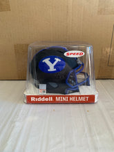 Load image into Gallery viewer, BYU Cougars NCAA Riddell Speed Black Alternate Mini Helmet - Casey's Sports Store