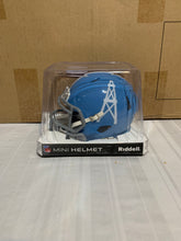 Load image into Gallery viewer, Houston Oilers Throwback NFL Riddell Blue Replica Mini Helmet - Casey's Sports Store