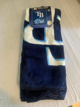 Load image into Gallery viewer, Tampa Bay Rays MLB 50" x 60" Plush Throw Blanket Northwest Company - Casey's Sports Store