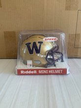 Load image into Gallery viewer, Washington Huskies NCAA Riddell Speed Gold Mini Helmet - Casey's Sports Store