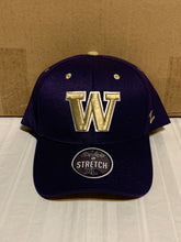 Load image into Gallery viewer, Washington Huskies NCAA Zephyr Purple One Size Stretch Fit Hat Cap - Casey's Sports Store
