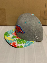 Load image into Gallery viewer, Arkansas Razorbacks NCAA Zephyr Gray Tropical Captain Snapback Hat - Casey's Sports Store