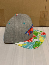 Load image into Gallery viewer, Arkansas Razorbacks NCAA Zephyr Gray Tropical Captain Snapback Hat - Casey's Sports Store