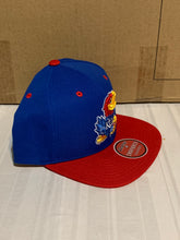 Load image into Gallery viewer, Kansas Jayhawks NCAA Zephyr Blue Two Tone Captain Snapback Hat - Casey's Sports Store