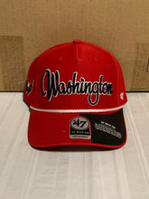 Load image into Gallery viewer, Washington Capitals NHL '47 Brand Red MVP DP Script Adjustable Snapback Hat - Casey's Sports Store