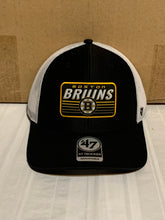 Load image into Gallery viewer, Boston Bruins NHL '47 Brand Black Trucker Mesh Adjustable Snapback Hat - Casey's Sports Store