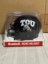 Load image into Gallery viewer, TCU Horned Frogs NCAA Riddell Speed Black Mini Helmet - Casey's Sports Store
