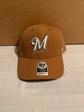 Load image into Gallery viewer, Milwaukee Brewers MLB '47 Brand Carhartt Mens Brown MVP Adjustable Hat - Casey's Sports Store
