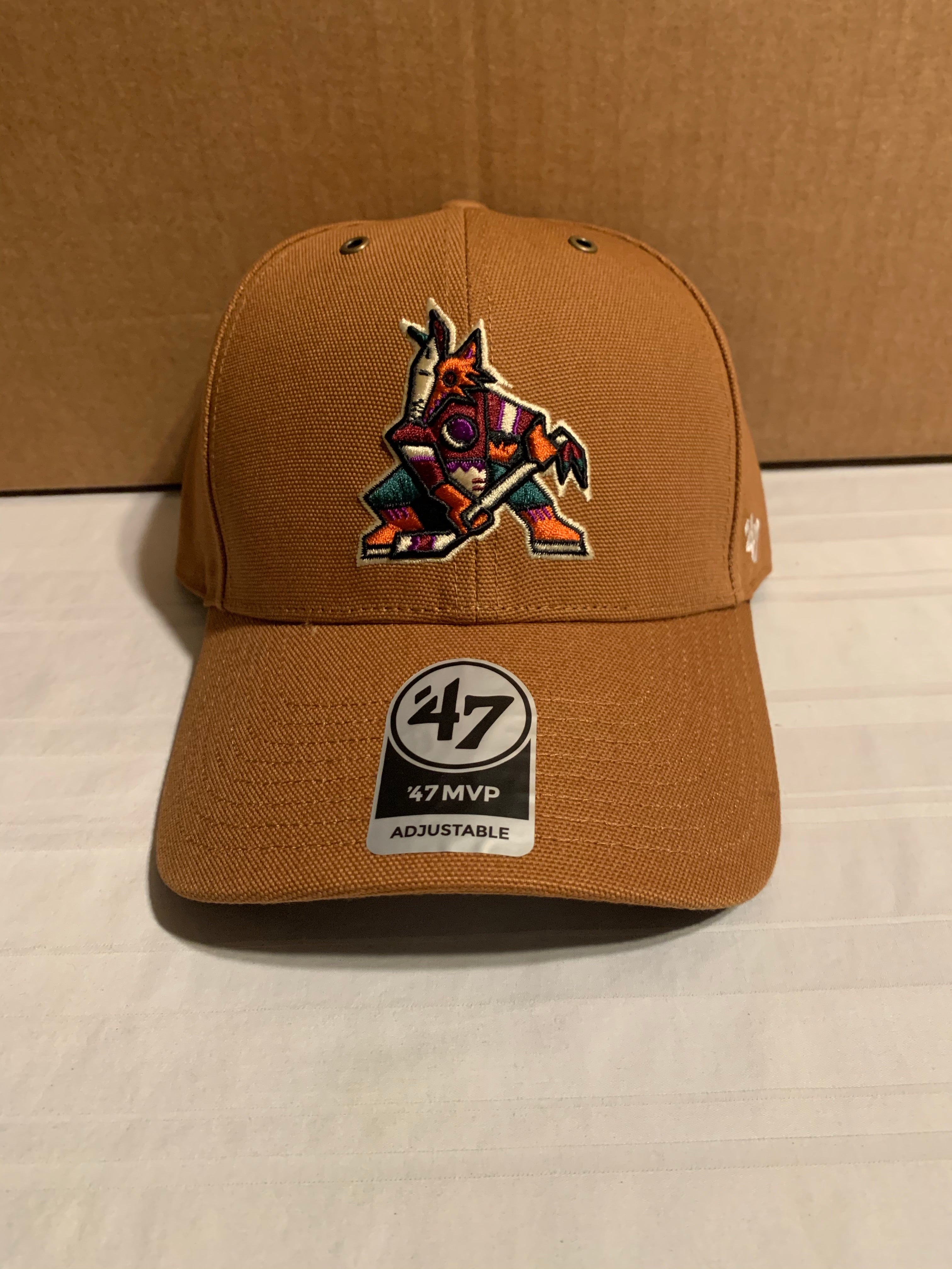 Arizona Coyotes NHL '47 Brand Throwback Clean Up Purple Two Tone  Adjustable Hat