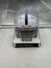 Load image into Gallery viewer, Side angle of the Indianapolis Colts NFL Riddell Speed White Mini Helmet highlighting its sleek design.
