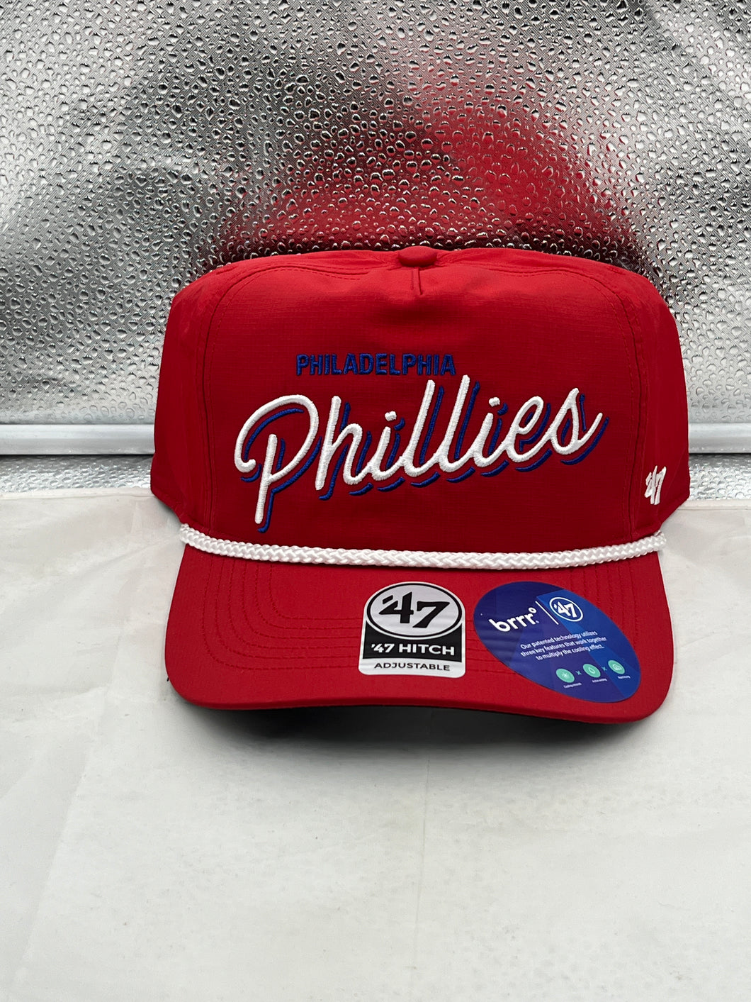 Philadelphia Phillies MLB '47 Brand Red Script Rope Hitch Adjustable Hat