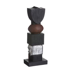 Load image into Gallery viewer, Close-up of Las Vegas Raiders NFL Vintage Tiki 16" by Evergreen Enterprises emphasizing the Las Vegas Raiders tiki style.
