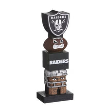 Load image into Gallery viewer, Las Vegas Raiders NFL Vintage Tiki 16" by Evergreen Enterprises showcasing Las Vegas Raiders tiki decor.
