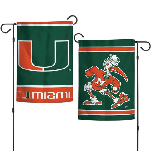 Miami Hurricanes Double Sided Garden Flag 12