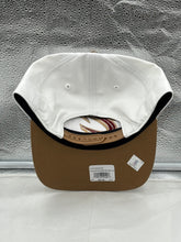 Load image into Gallery viewer, Back view of the Cleveland Cavaliers NBA &#39;47 Brand White Two Tone Hitch Adjustable Snapback Hat highlighting the adjustable snapback closure.
