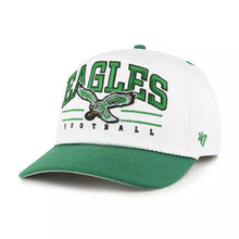 Load image into Gallery viewer, Philadelphia Eagles NFL '47 Throwback White Hitch Rope Snapback Adjustable Hat - Stylish Philadelphia Eagles hat with adjustable snapback.
