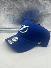 Load image into Gallery viewer, Tampa Bay Lightning NHL &#39;47 Brand Blue Clean Up Adjustable Strapback Hat
