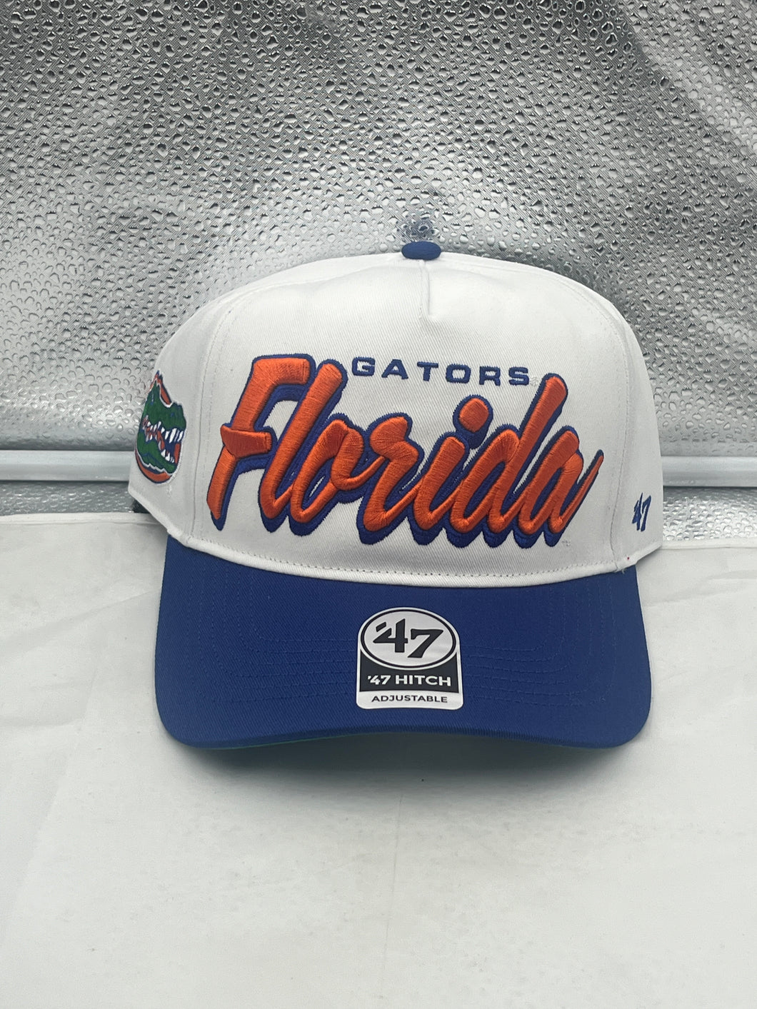 Florida Gators NCAA '47 Brand White Two Tone Script Hitch Adjustable Hat