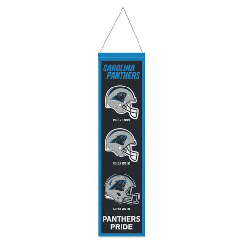Carolina Panthers NFL Heritage Banner Embroidered Wool 8
