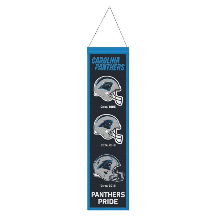 Carolina Panthers NFL Heritage Banner Embroidered Wool 8