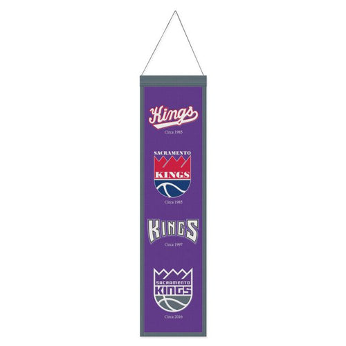 Sacramento Kings NBA Heritage Banner Embroidered Wool 8