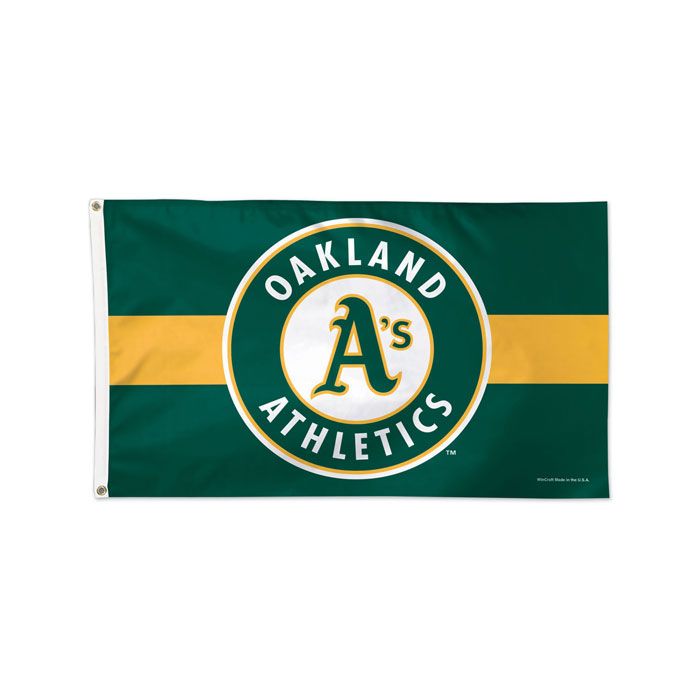 Oakland Athletics MLB Green Deluxe 3' x 5' Flag Wincraft