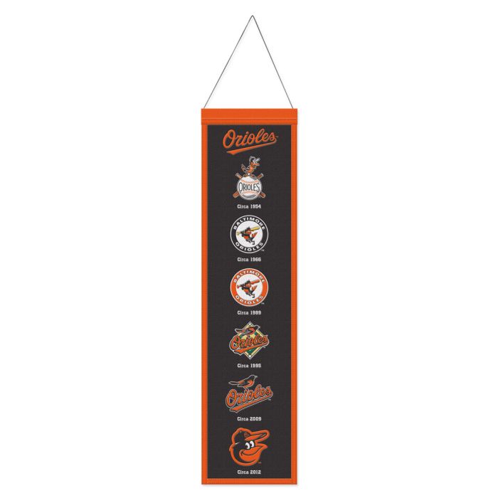 Baltimore Orioles MLB Heritage Banner Embroidered Wool 8