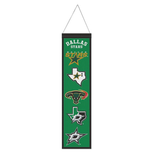Dallas Stars NHL Heritage Banner Embroidered Wool 8