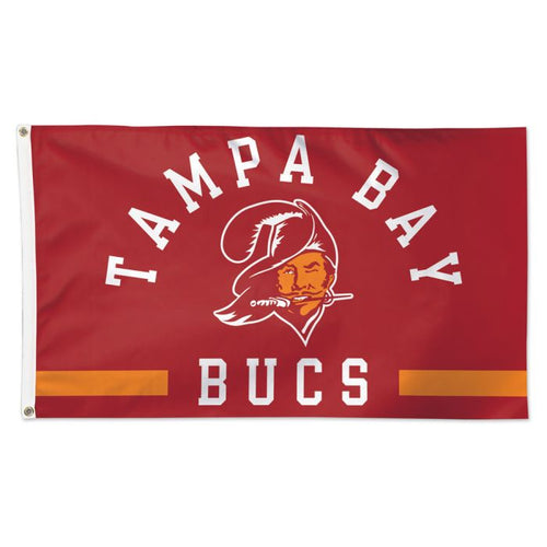 Tampa Bay Buccaneers Throwback NFL 3' x 5' Deluxe Team Flag Wincraft - Casey's Sports Store