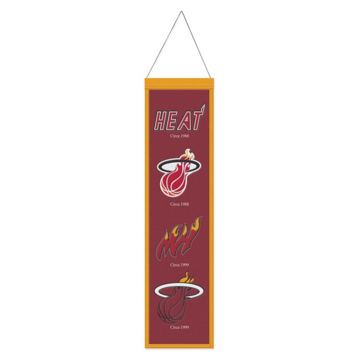 Miami Heat NBA Heritage Banner Embroidered Wool 8