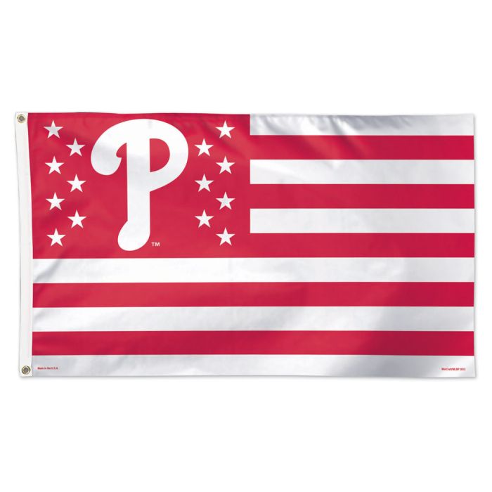 Philadelphia Phillies MLB Red Patriotic Deluxe 3' x 5' Flag Wincraft