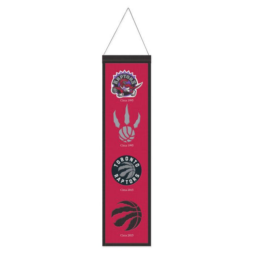 Toronto Raptors NBA Heritage Banner Embroidered Wool 8