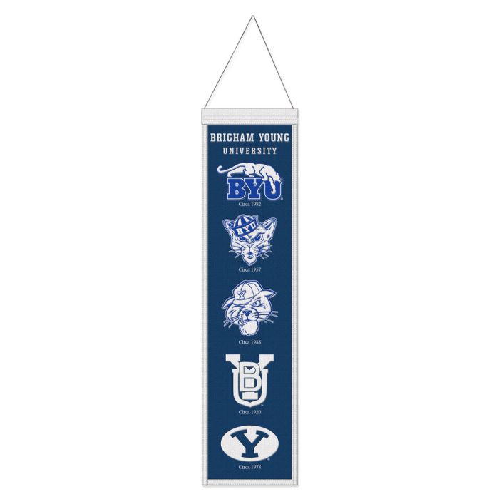 BYU Cougars NCAA Heritage Banner Embroidered Wool 8