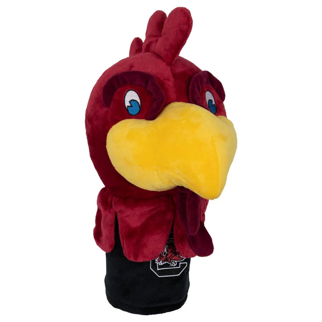 South Carolina Gamecocks NCAA Team Mascot Golf Driver Head Cover by WinCraft showcasing team logo and providing premium protection for golf drivers.