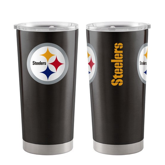 Pittsburgh Steelers NFL 20oz Black Tumbler Cup Mug Logo Brands - Casey's Sports Store