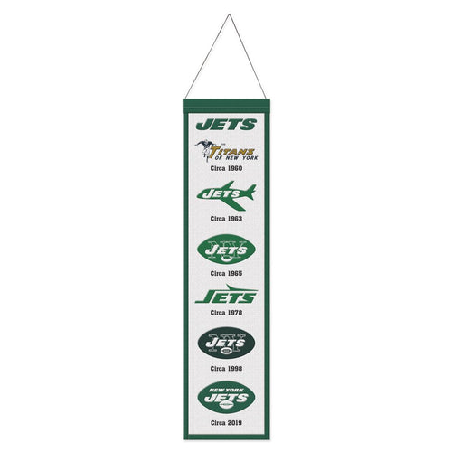 New York Jets NFL Heritage Banner Embroidered Wool 8