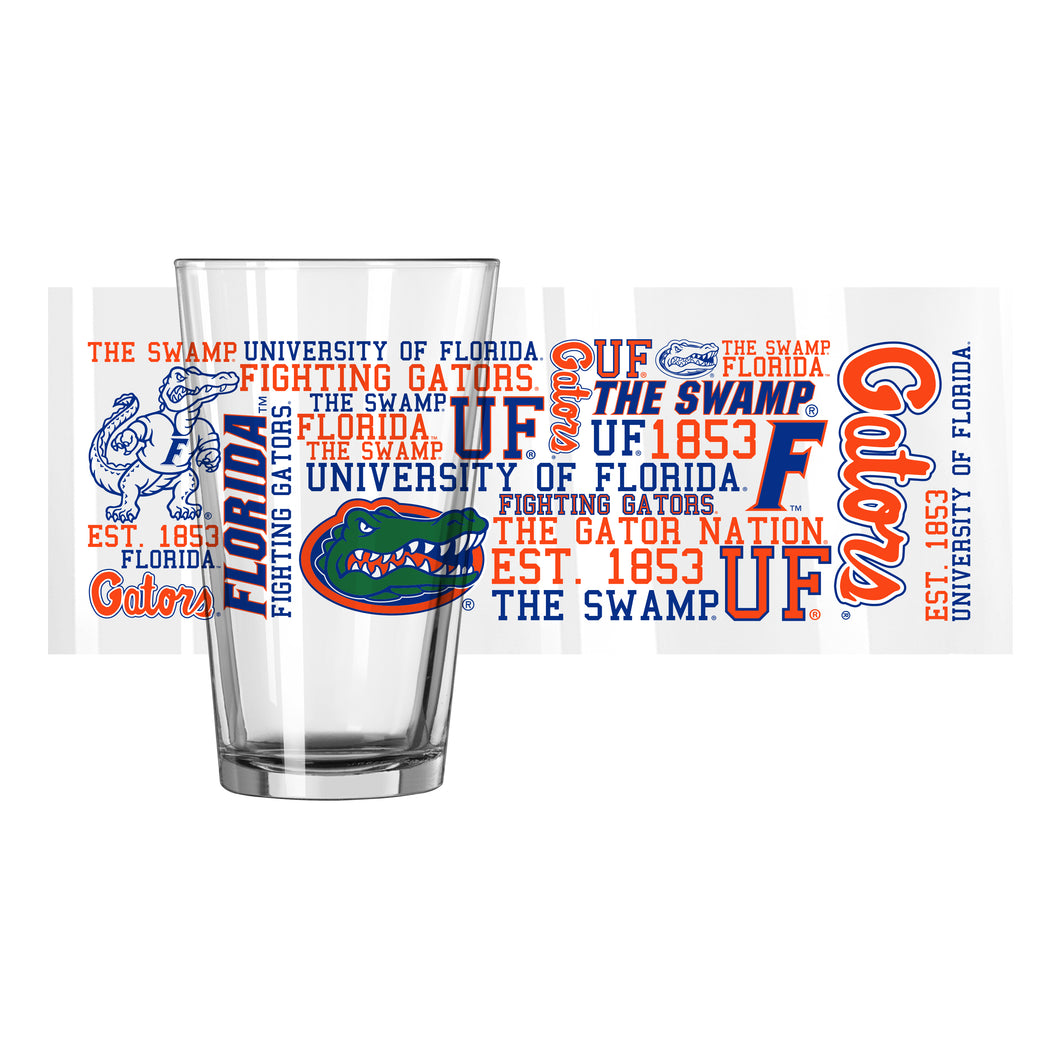 Florida Gators NCAA 2-Pack of 16oz Pint Glass Cup Mug Logo Brands - Casey's Sports Store