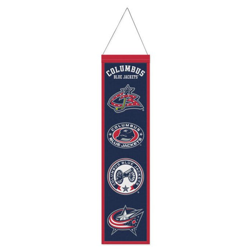 Columbus Blue Jackets NHL Heritage Banner Embroidered Wool 8
