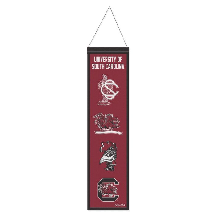 South Carolina Gamecocks NCAA Heritage Banner Embroidered Wool 8